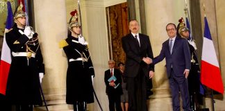 AZERBAYCAN CUMHURBAŞKANI ALİYEV “ KARABAĞ İÇİN “ ELYSEE SARAYI’NDA