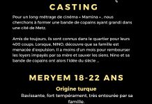 FRANSA’DA FİLMDE OYNAYACAK 18-22 YAŞ ARASI TÜRK KIZI ARANIYOR